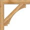 Ekena Millwork Imperial Block Rough Sawn Bracket w/ Offset Brace, Western Red Cedar, 8"W x 46"D x 46"H BKT0806X46X46IMP05RWR - alternate 4